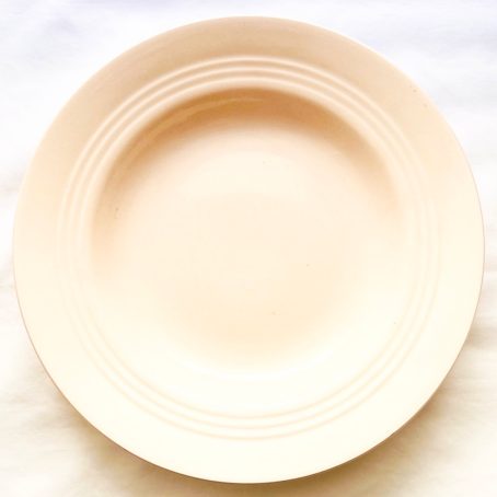 French pink plate / Antique / Paris