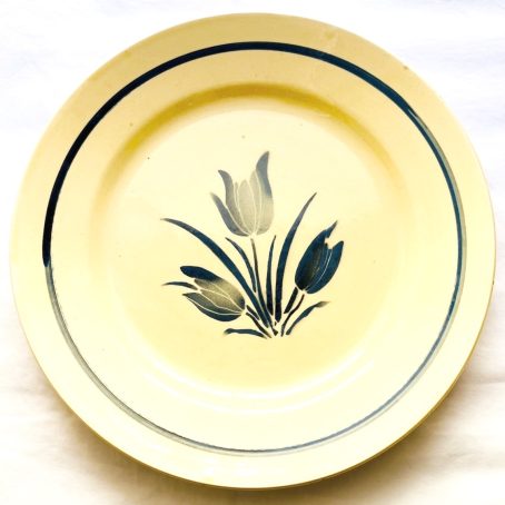 Tulip french plate /  Antique / Paris
