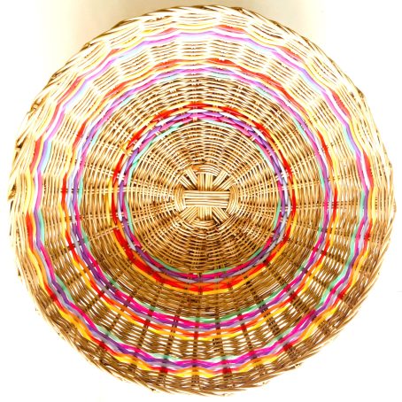 Straw Basket/ Multi / Antique/Paris